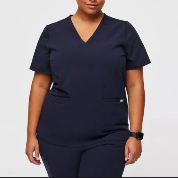 Figs Pants - Figs Navy Scrub Set Casma Scrub Top Zamora Jogger Scrub Pants  2X